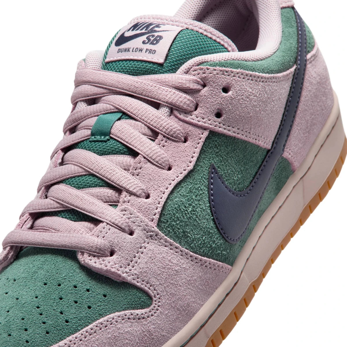 Nike SB Dunk Low Pro in Mineral Slate/Dark Raisin - Particle Rose - Goodnews Skateshop