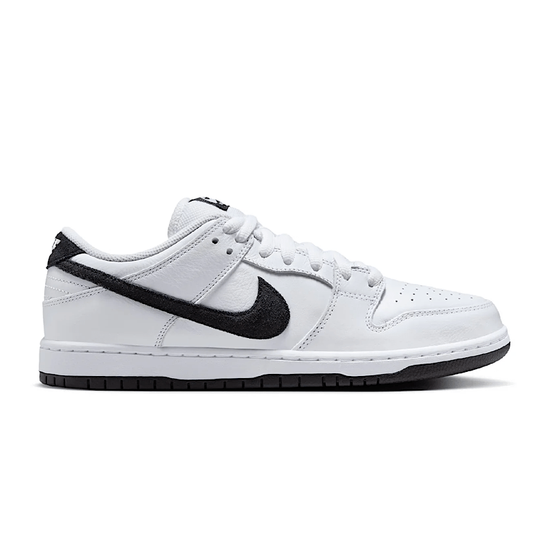 Nike SB Dunk Low Pro in White/Black - White - Black - Goodnews Skateshop