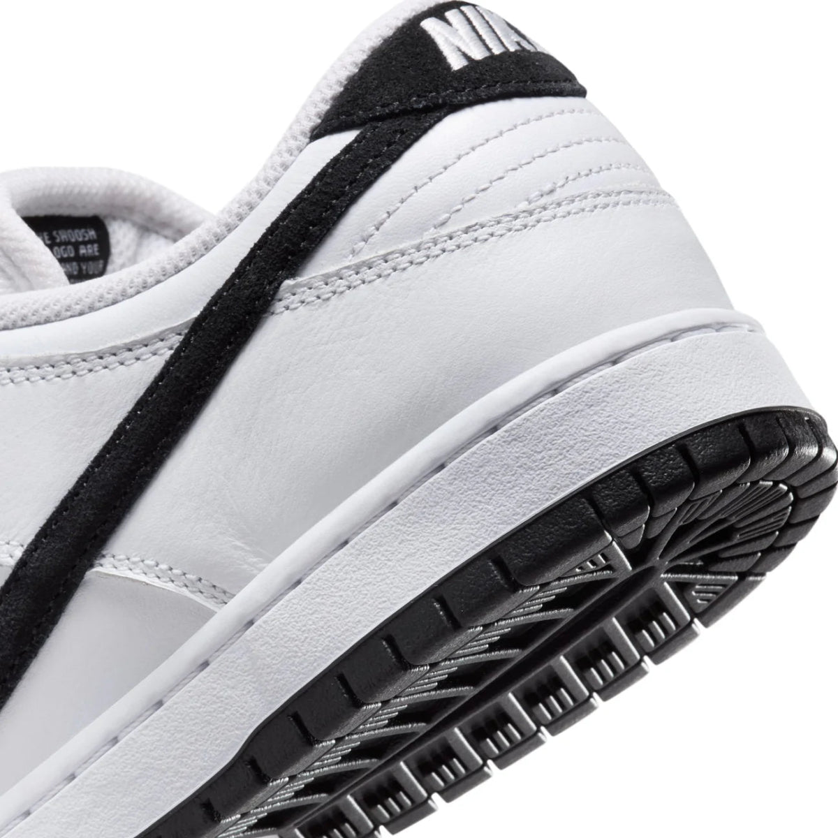 Nike SB Dunk Low Pro in White/Black - White - Black - Goodnews Skateshop