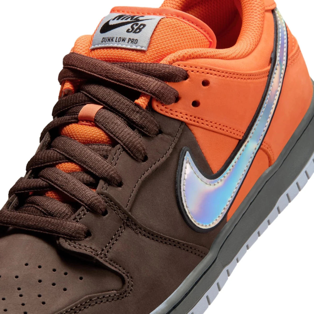 Nike SB Dunk Low Pro Muni Fast Pass in Safety Orange/Wolf Grey - Baroque Brown *PLEASE READ BELOW - Goodnews Skateshop