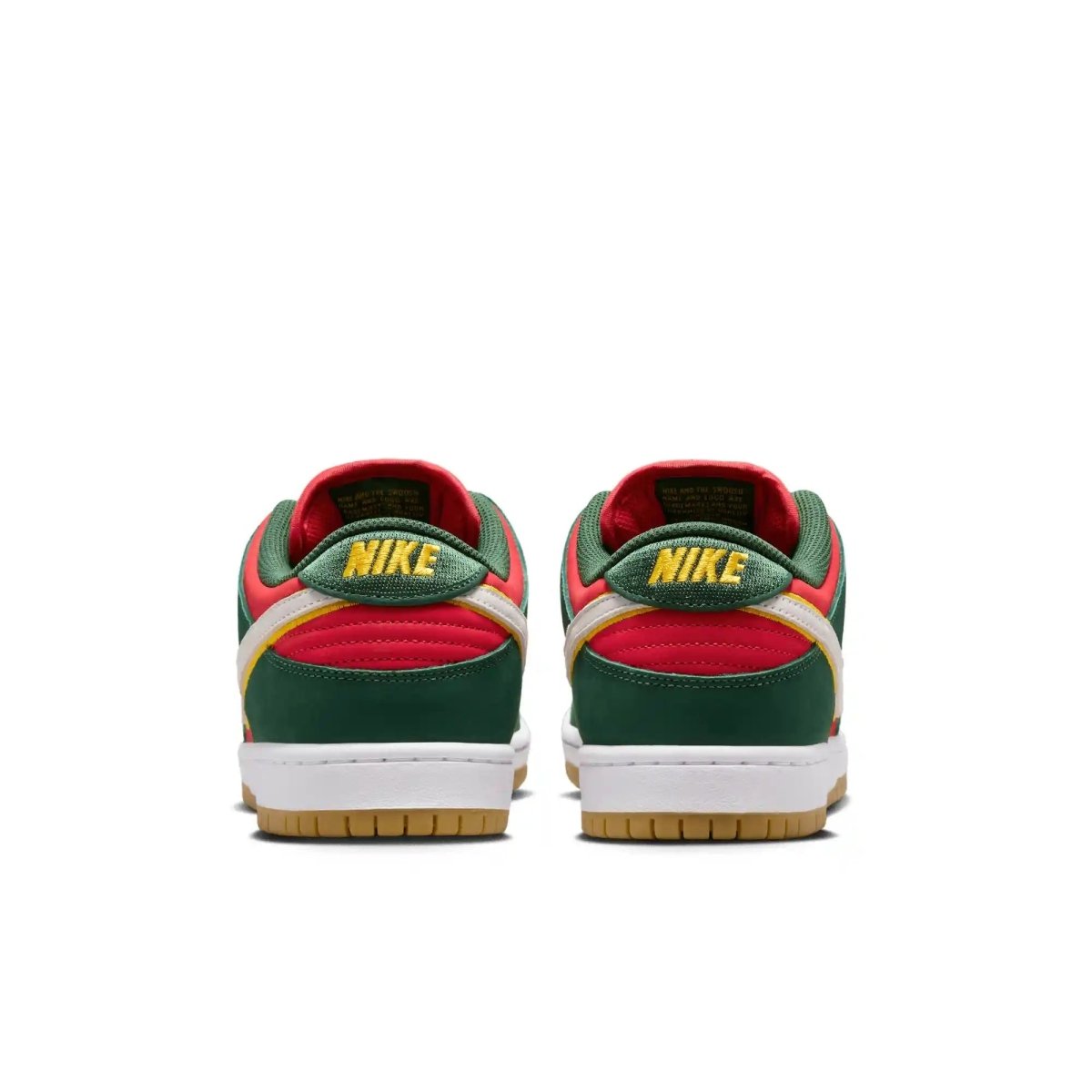 Nike SB Dunk Low Pro Premium in Fir/White - University Gold - Fire Red - Goodnews Skateshop