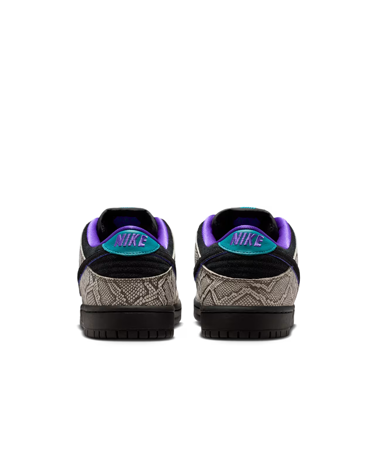Nike SB X Dashawn Jordan Dunk Low Pro in String/Black-Bright Spruce-Fierce Purple