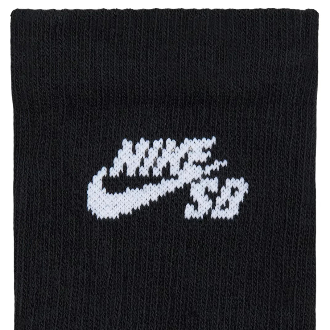Nike SB Everyday Elevated Sock 3 Pack in Black - Goodnews Skateshop