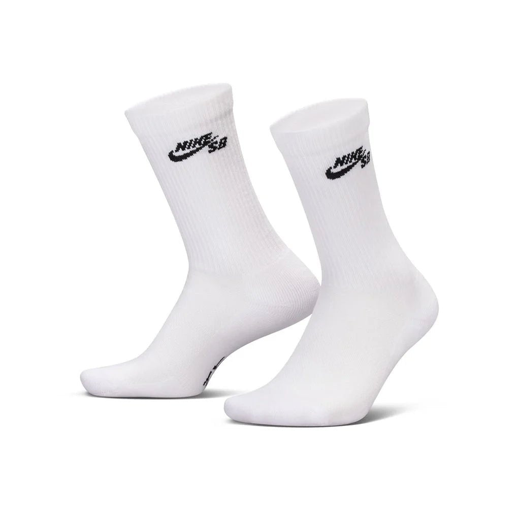 Nike SB Everyday Elevated Sock 3 Pack in White - Goodnews Skateshop