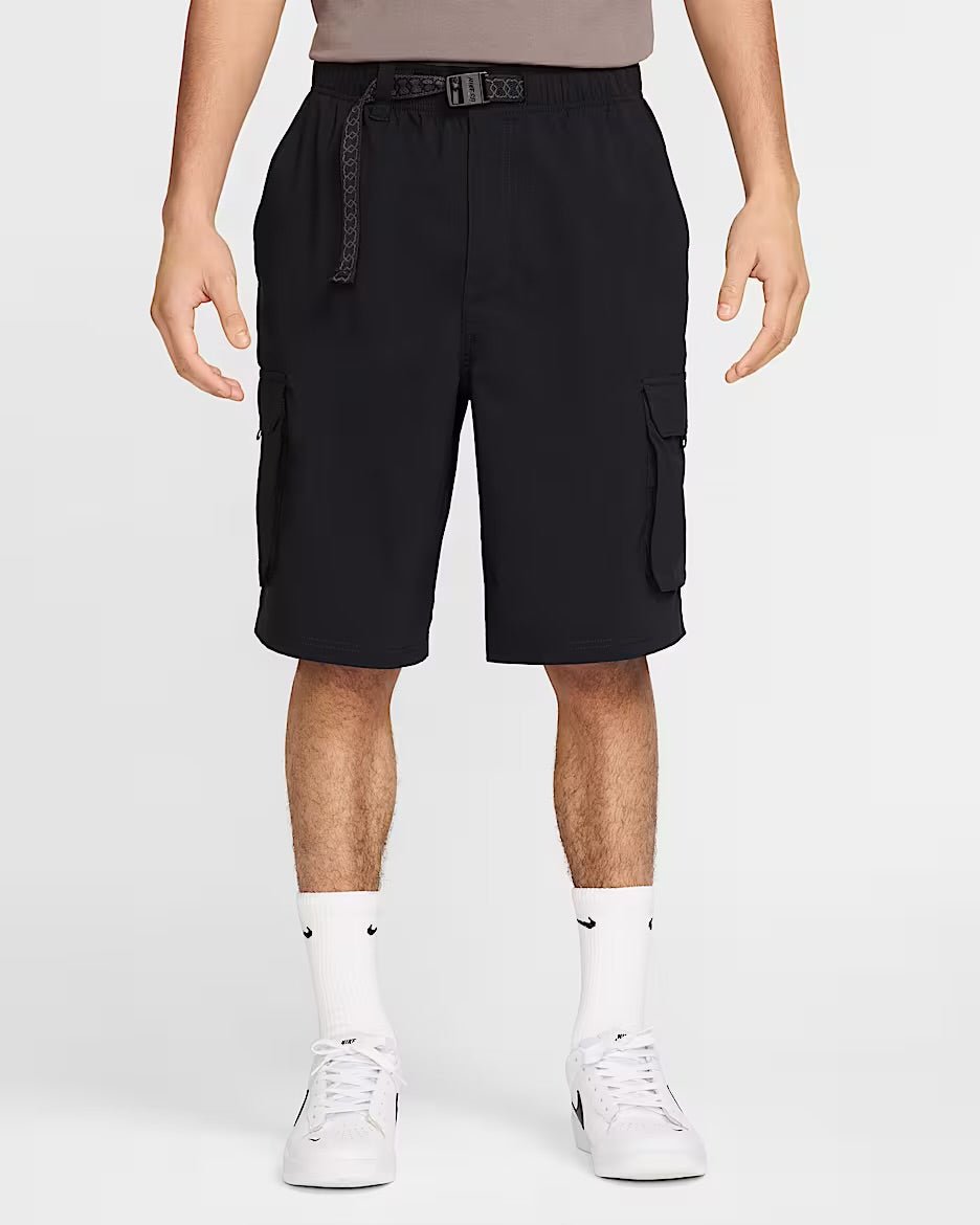 Nike SB Kearny Cargo Shorts in Black/White - Goodnews Skateshop