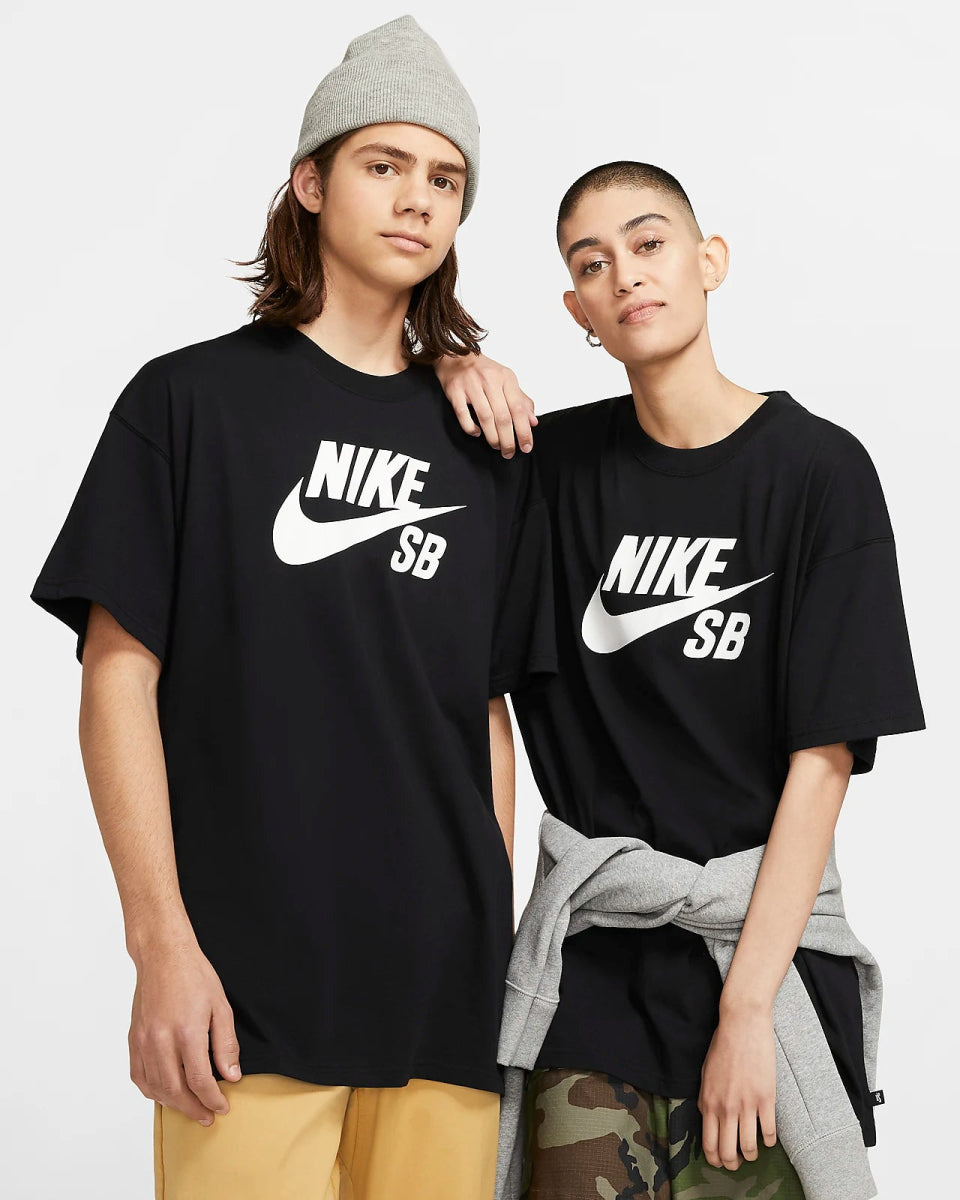 Nike SB Logo Skate T-shirt in Black/White - Goodnews Skateshop