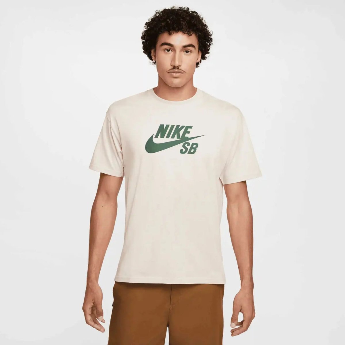 Nike SB Logo Skate T-shirt in Light Orwood/Brown - Goodnews Skateshop