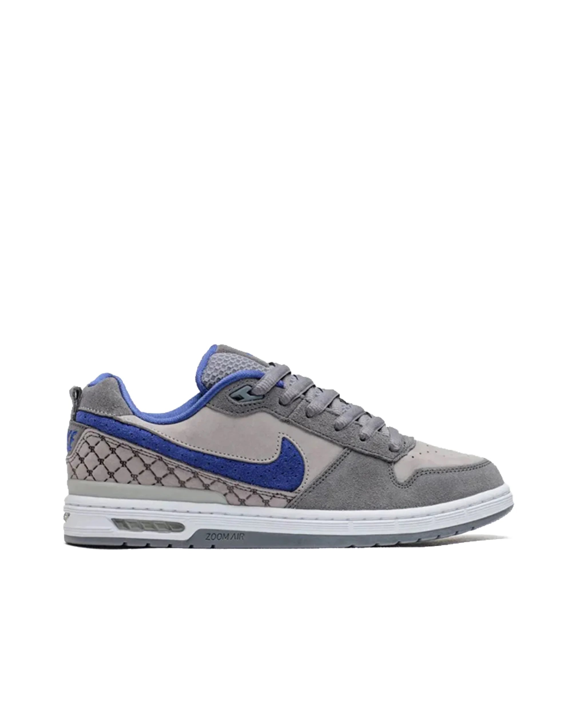 Nike SB Paul Rodriguez Zoom Air Low in Flint Grey/Deep Royal Blue-Flint Grey