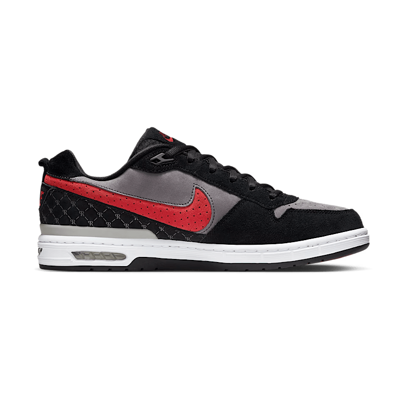 Nike SB Paul Rodriguez Zoom Air Low in Black/Varsity Red - Flint Grey - Black - Goodnews Skateshop