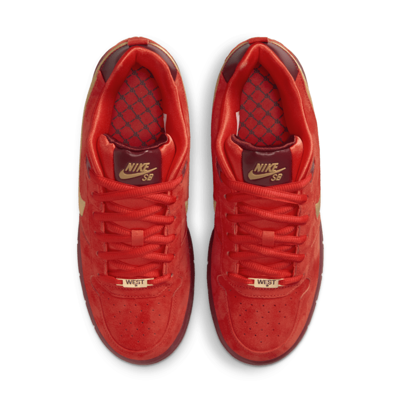Nike SB Paul Rodriguez Zoom Air Low in Habanero Red/Club Gold - Team Red *PLEASE READ BELOW - Goodnews Skateshop