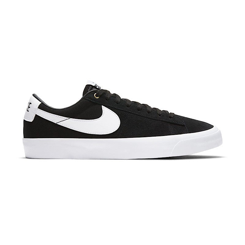 Nike SB Zoom Blazer Low Pro GT in Black/White - Black - Gum Light Brown - Goodnews Skateshop