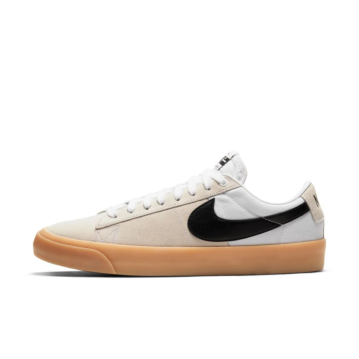 Nike SB Zoom Blazer Low Pro GT in White/Black - White - White - Goodnews Skateshop