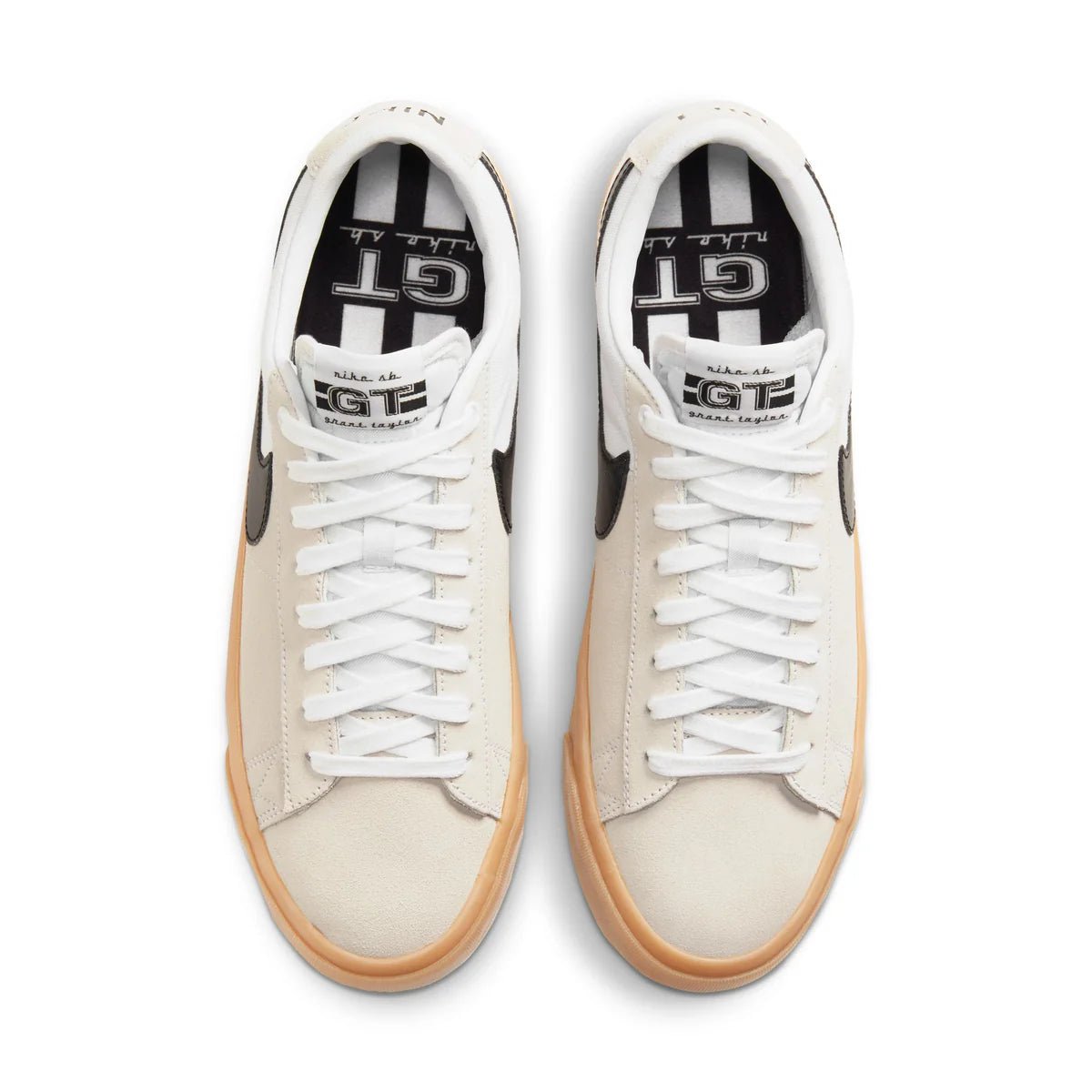 Nike SB Zoom Blazer Low Pro GT in White/Black - White - White - Goodnews Skateshop