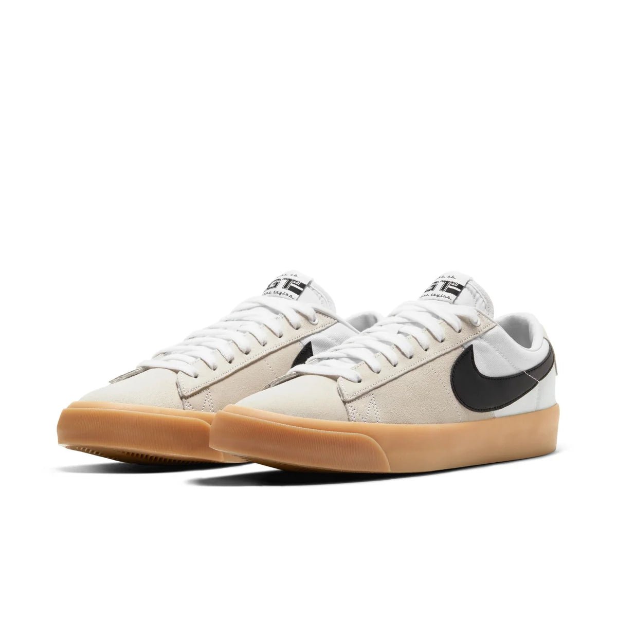 Nike SB Zoom Blazer Low Pro GT in White/Black - White - White - Goodnews Skateshop