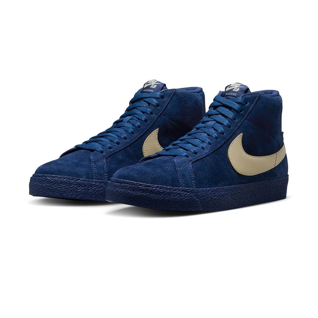 Nike SB Zoom Blazer Mid in Coastal Blue/Pale Yellow-Coastal Blue - Goodnews Skateshop