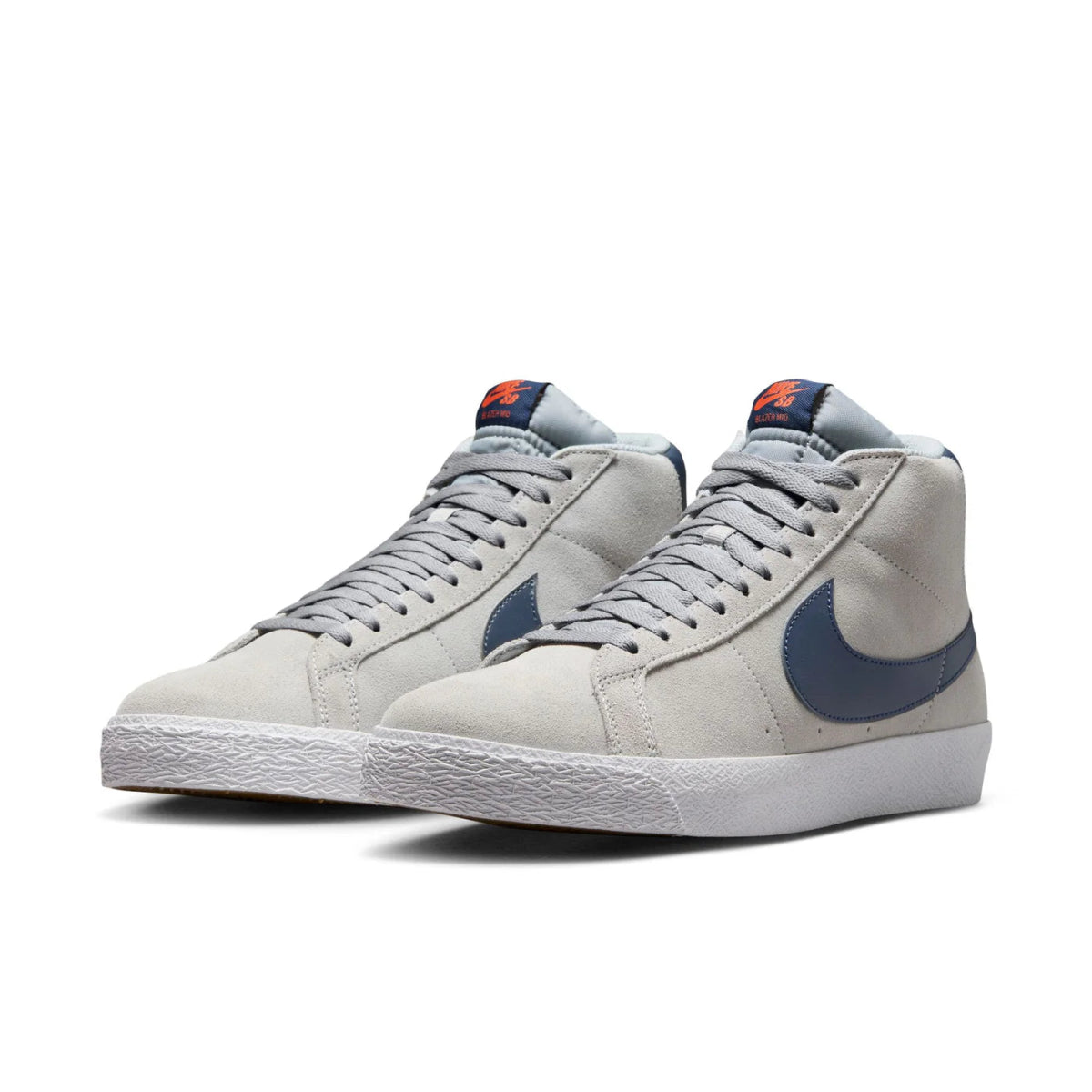 Nike SB Zoom Blazer Mid in Wolf Grey/Midnight Navy - Cosmic Clay - Goodnews Skateshop