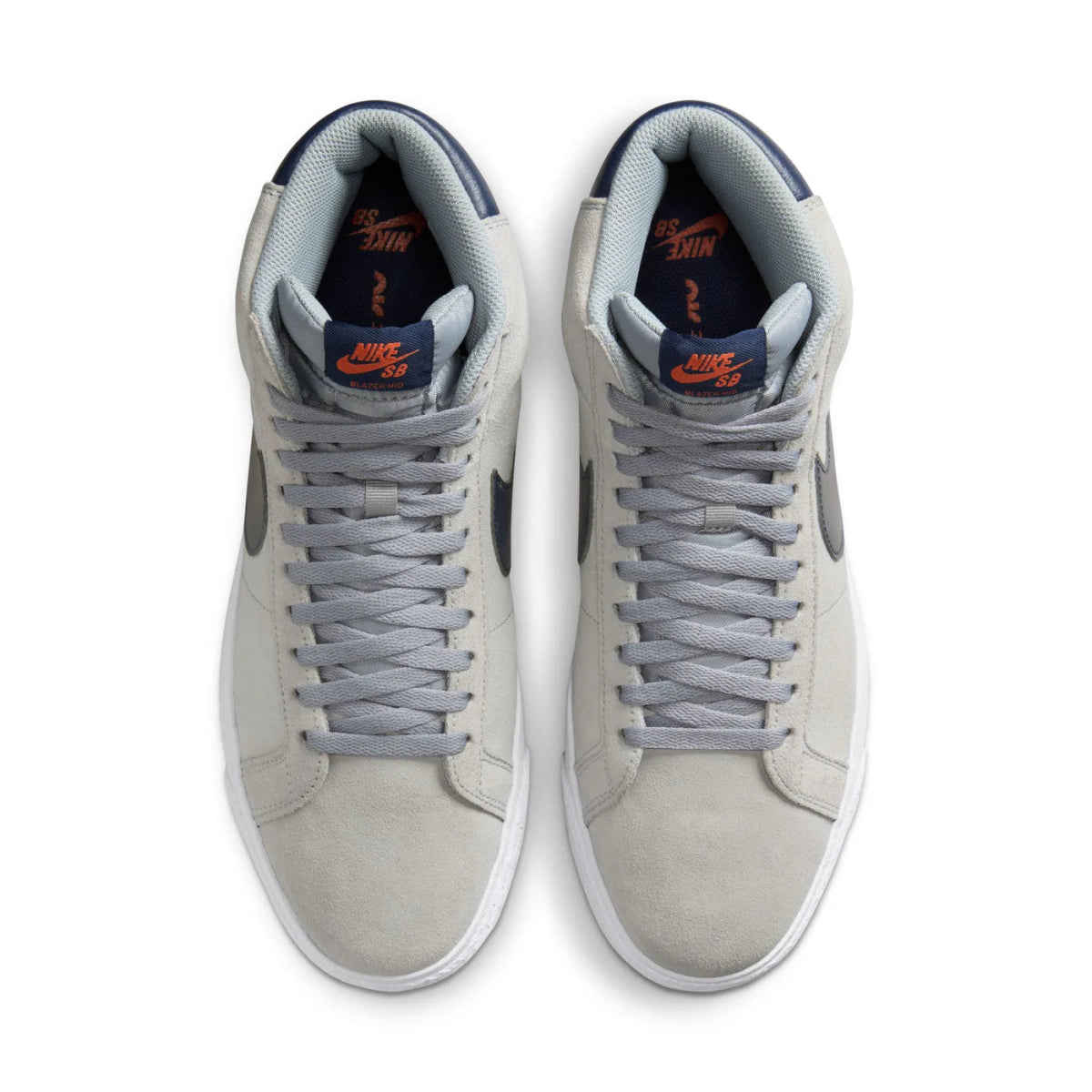 Nike SB Zoom Blazer Mid in Wolf Grey/Midnight Navy - Cosmic Clay - Goodnews Skateshop