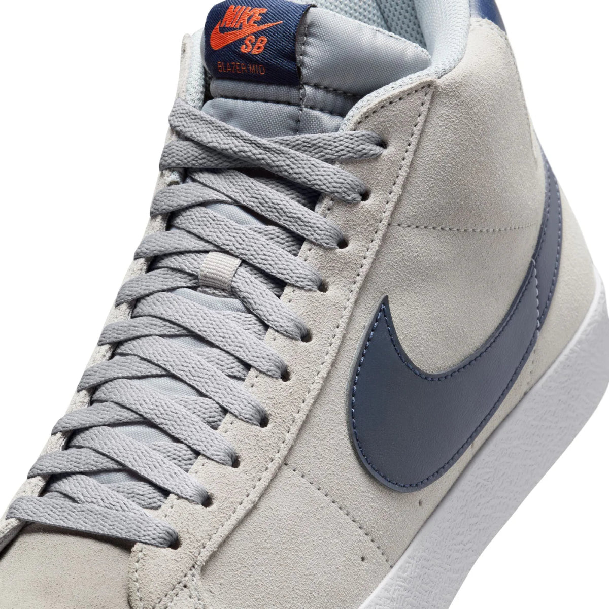 Nike SB Zoom Blazer Mid in Wolf Grey/Midnight Navy - Cosmic Clay - Goodnews Skateshop