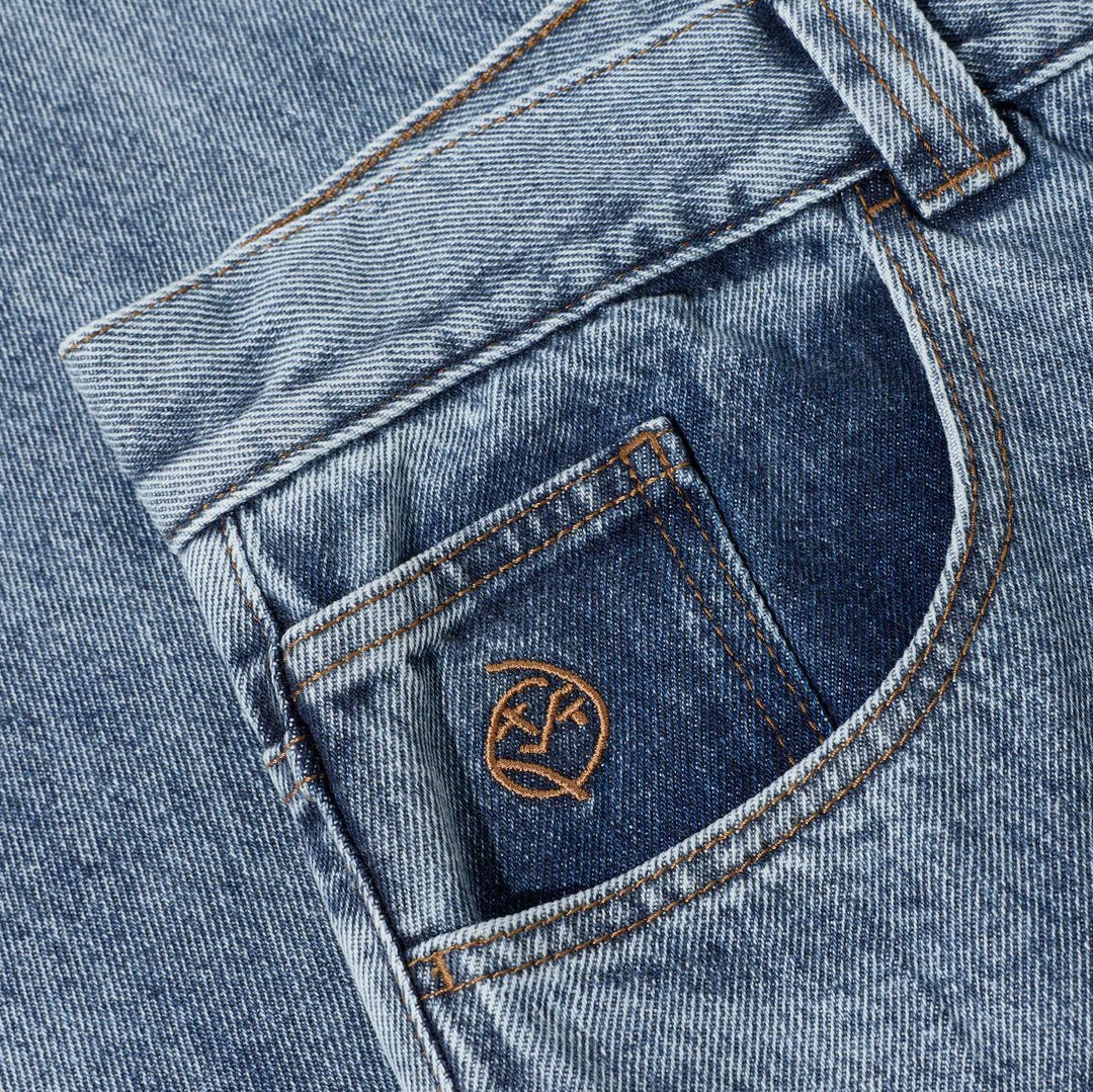 Polar Big Boy Jeans in Heavy Washed Blue - Goodnews Skateshop