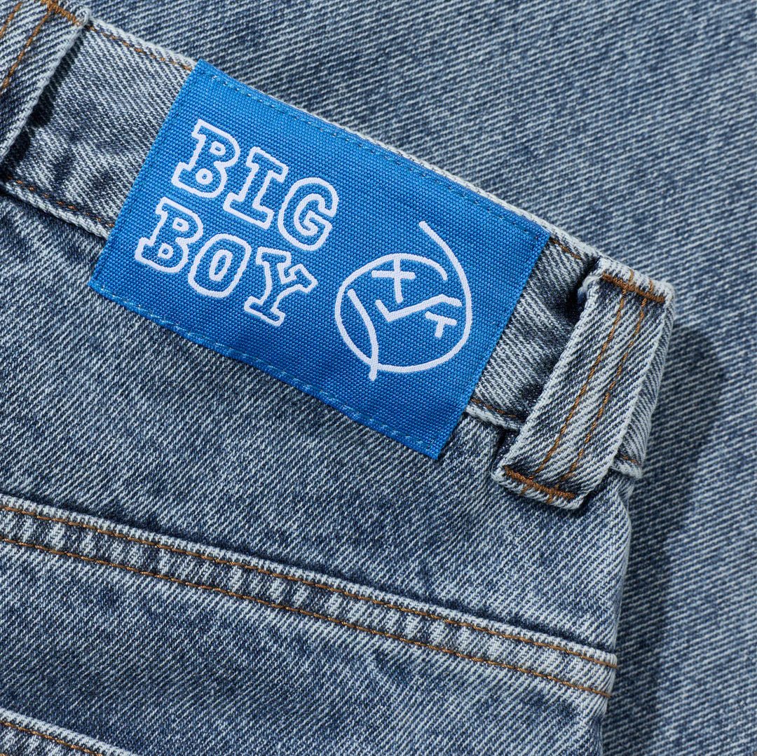 Polar Big Boy Jeans in Heavy Washed Blue - Goodnews Skateshop
