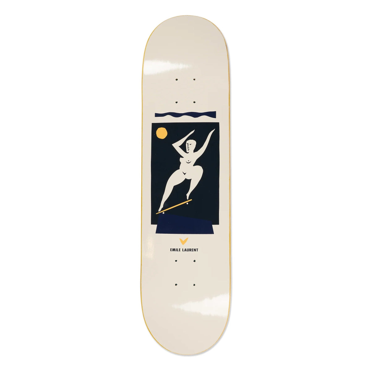 Polar Emile Laurent Crooks Cream Deck 8.375 - Goodnews Skateshop