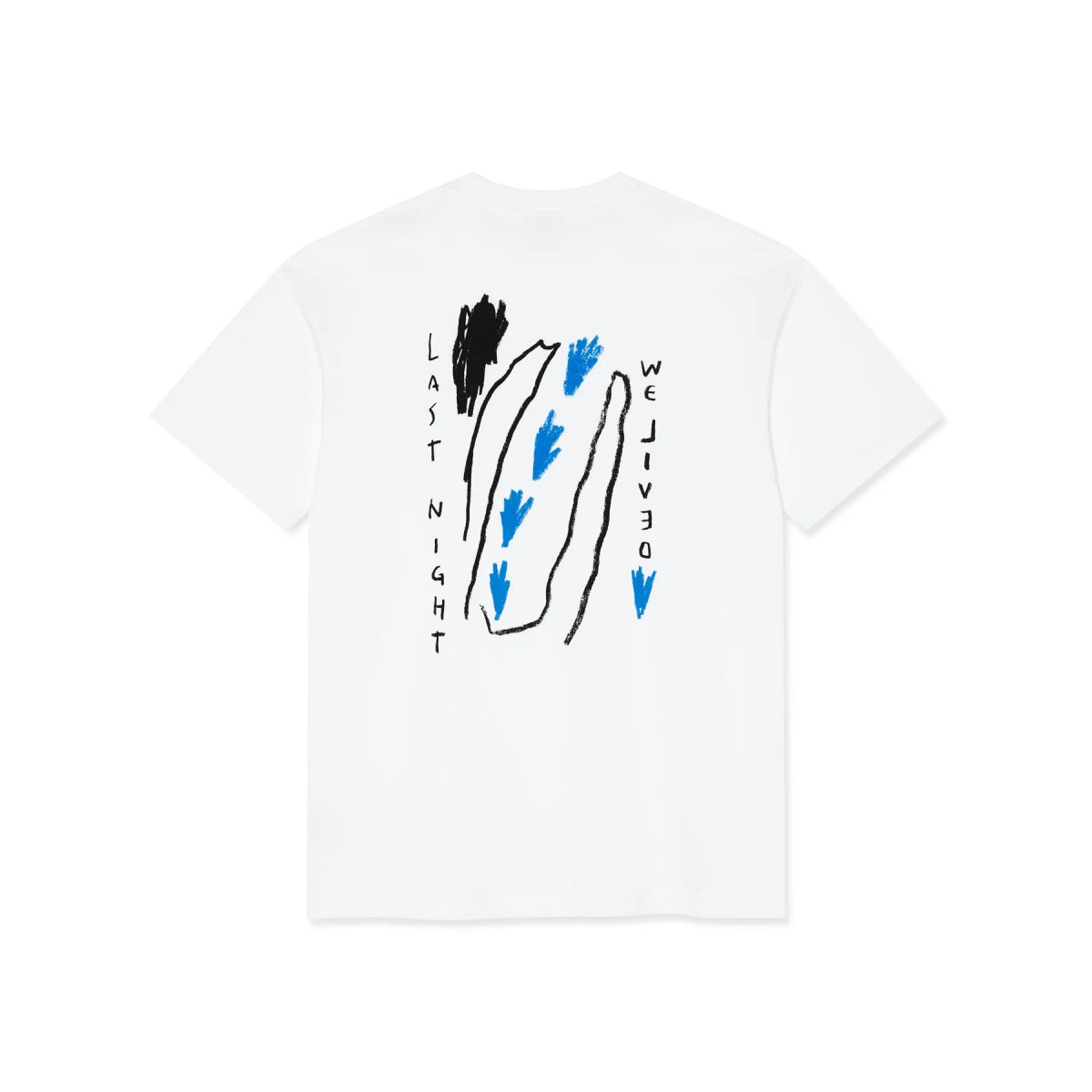 Polar Last Night T-Shirt in White - Goodnews Skateshop