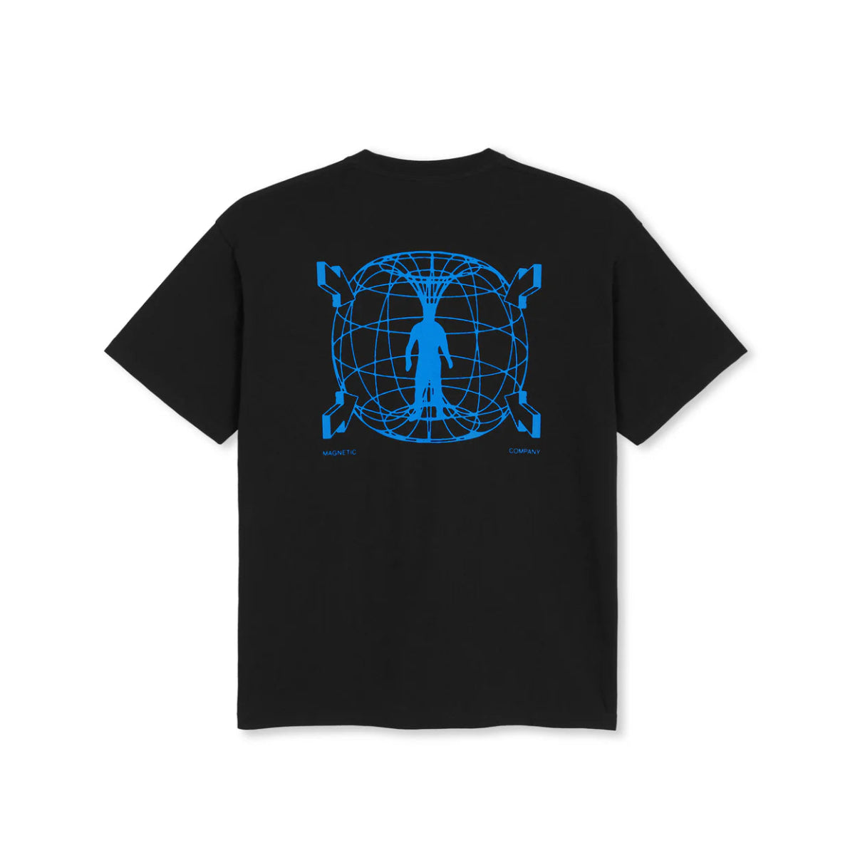Polar Magnet T - Shirt in Black - Goodnews Skateshop