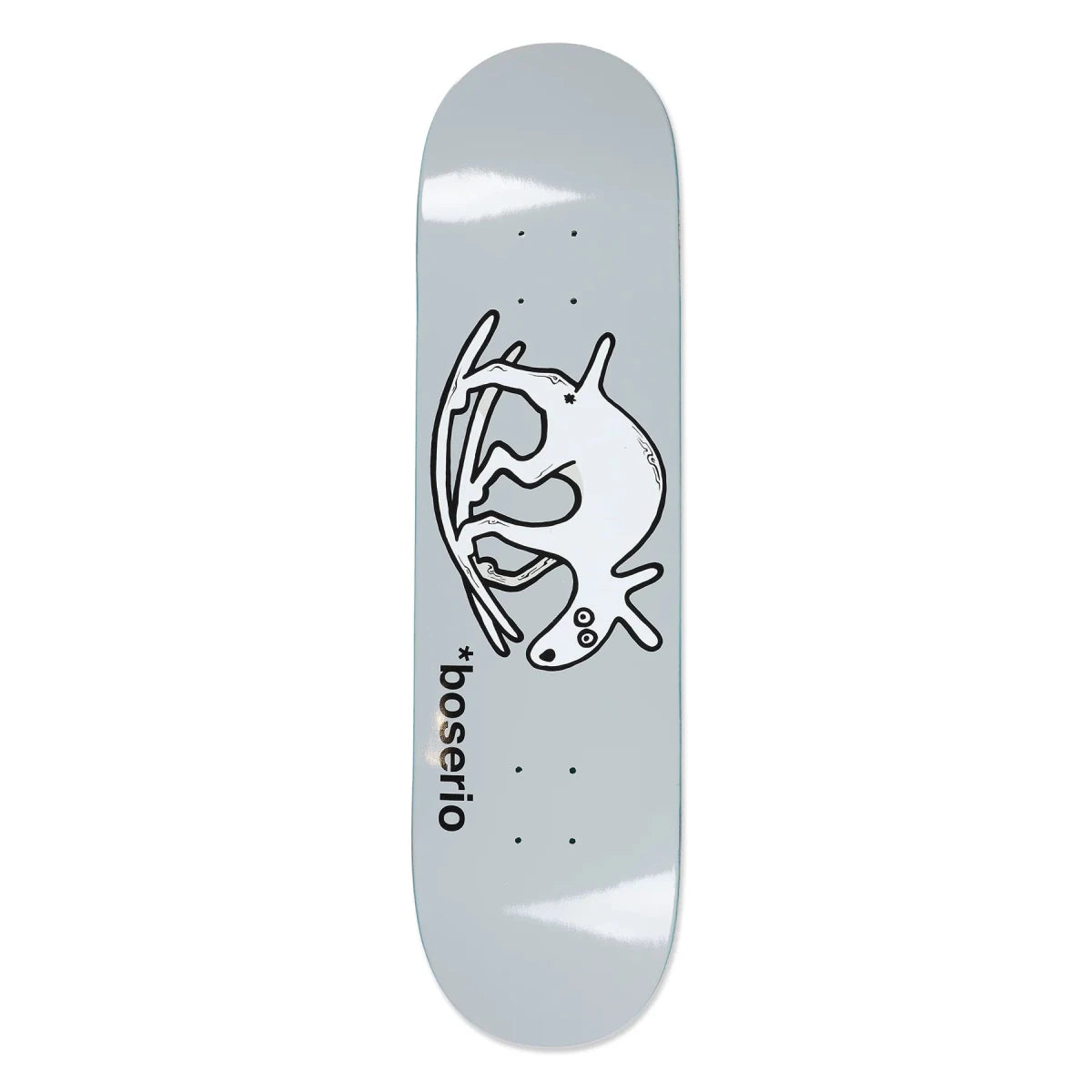 Polar Nick Boserio Useless Wooden Dog Grey Deck 8.625 - Goodnews Skateshop