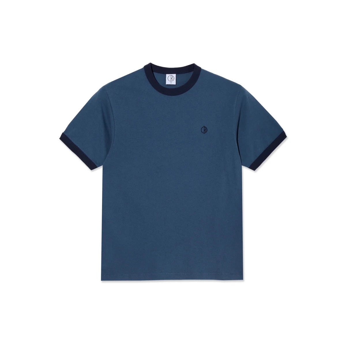 Polar Ringer T-Shirt in Grey Blue/Dark Blue - Goodnews Skateshop