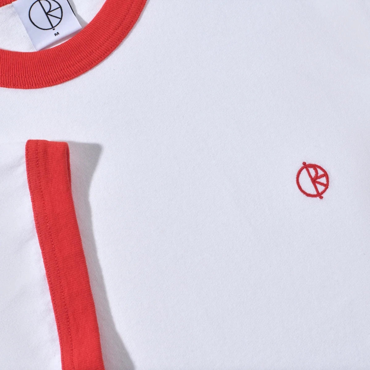 Polar Ringer T-Shirt in White/Red - Goodnews Skateshop