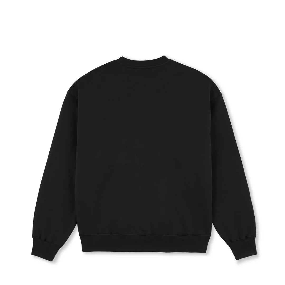 Polar Surf Logo Dave Crewneck in Black - Goodnews Skateshop