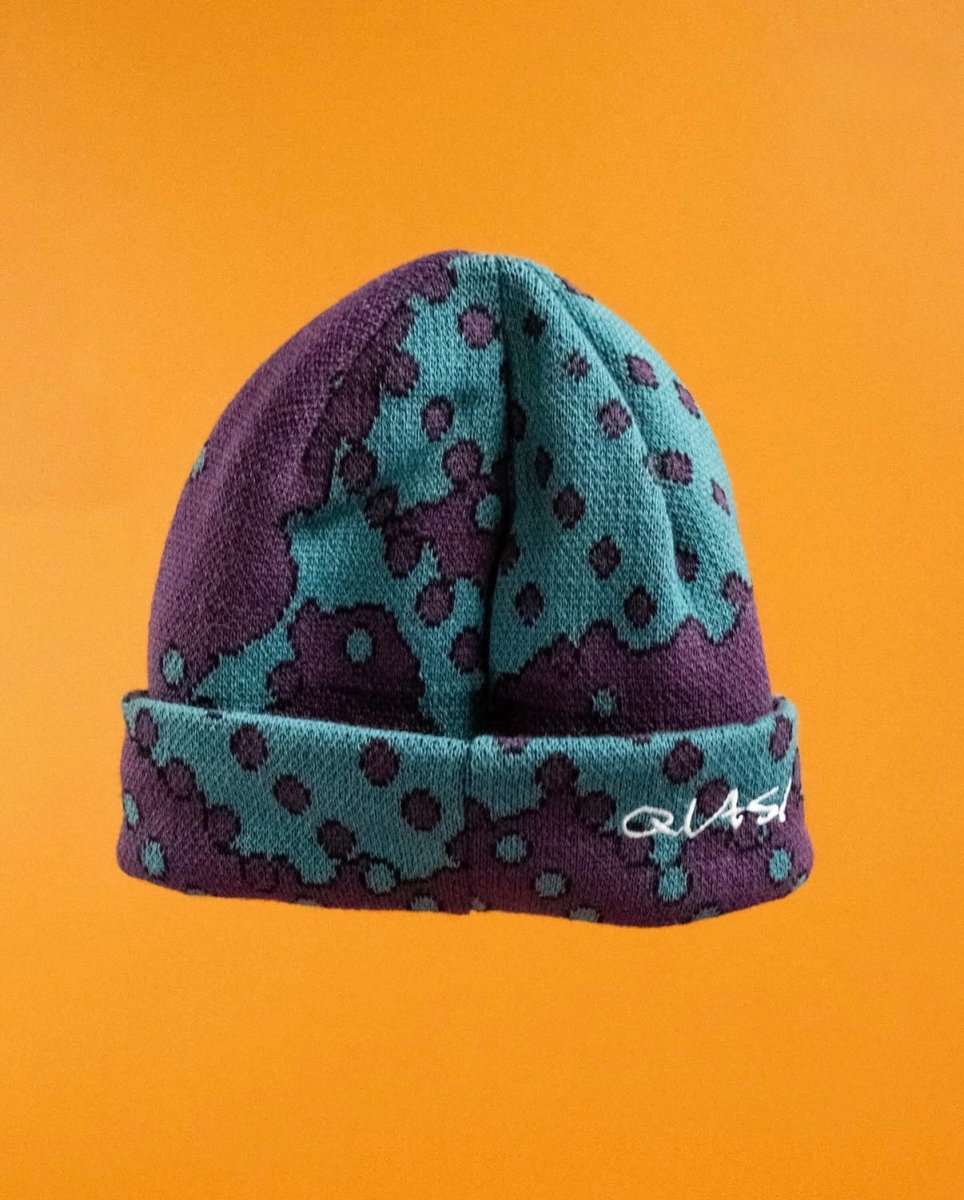 Quasi Dither Beanie in Eggplant - Goodnews Skateshop