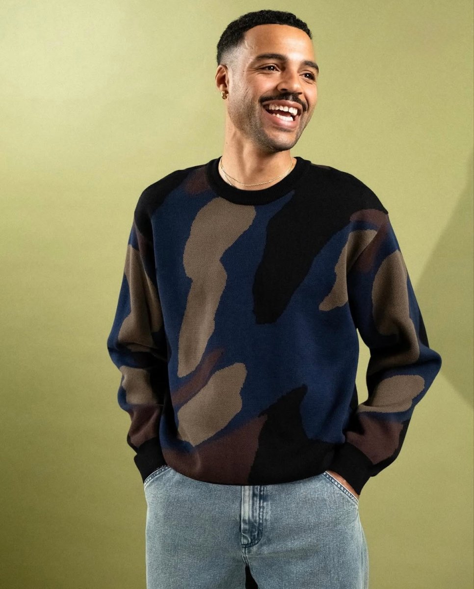 Quasi Raymond Sweater in Navy - Goodnews Skateshop