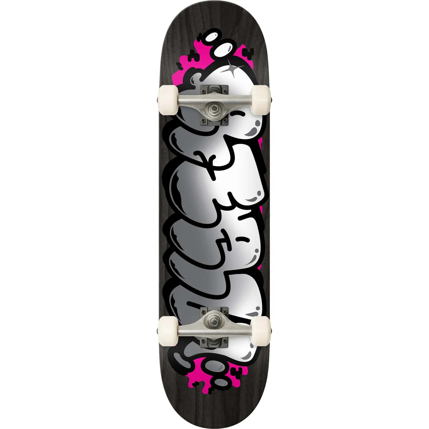 Real Bubble Letter Complete Foil Skateboard 8.5