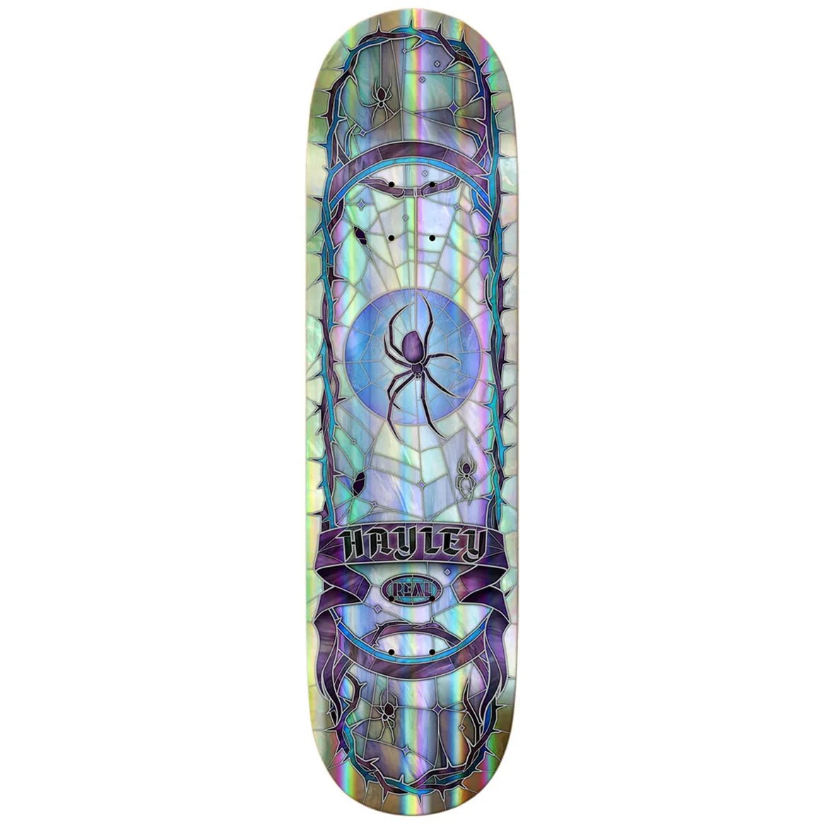 Real Hayley Rainbow Holo Cathedral Deck 8.25 - Goodnews Skateshop