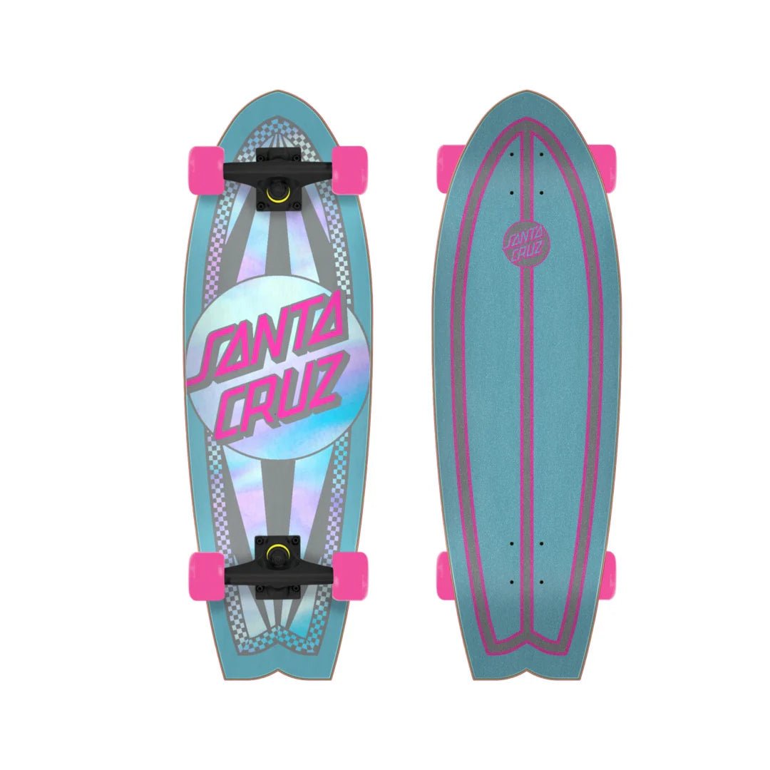 Santa Cruz Shark Prismatic Dot Complete Skateboard 8.8 - Goodnews Skateshop