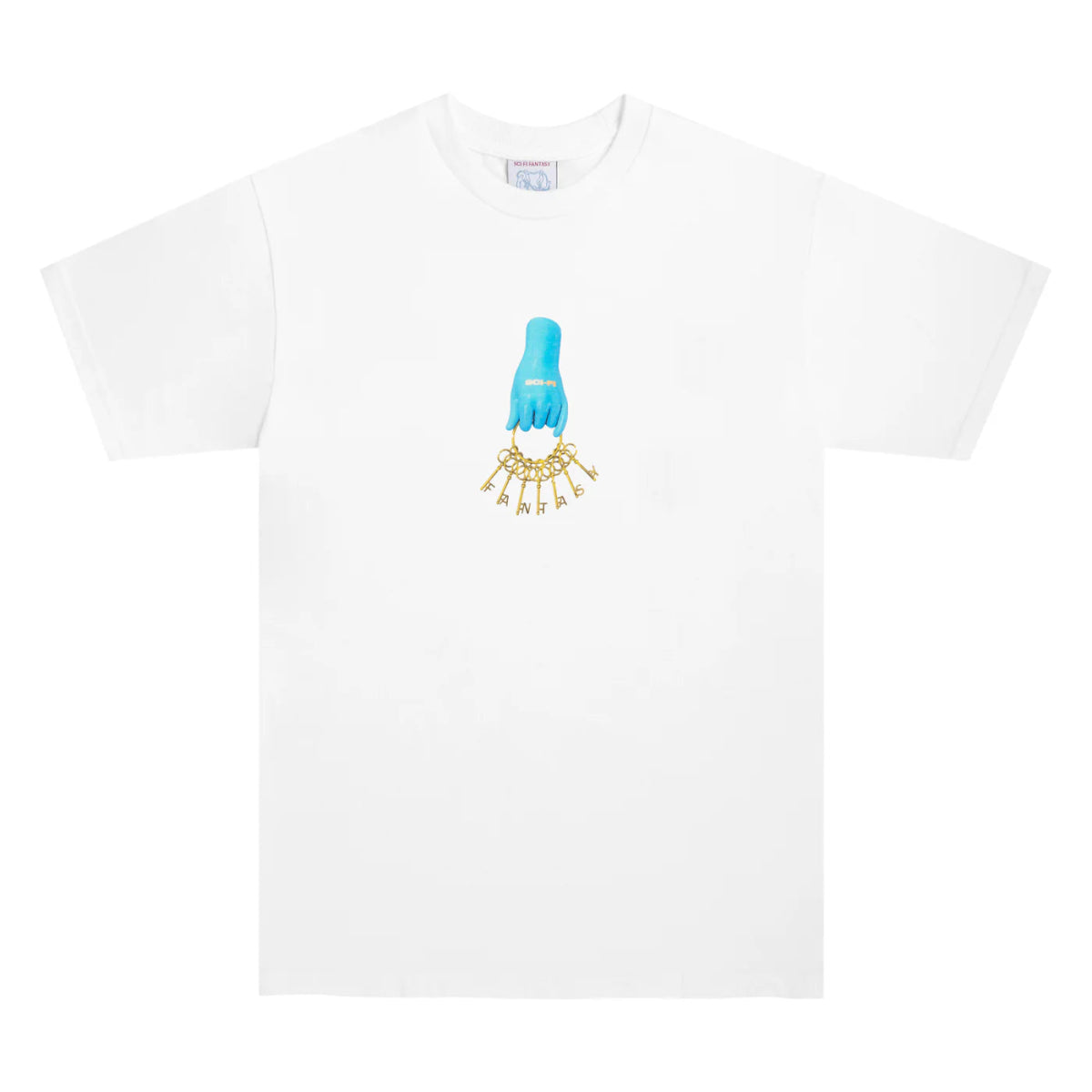 Sci - Fi Fantasy Keys T-Shirt in White - Goodnews Skateshop