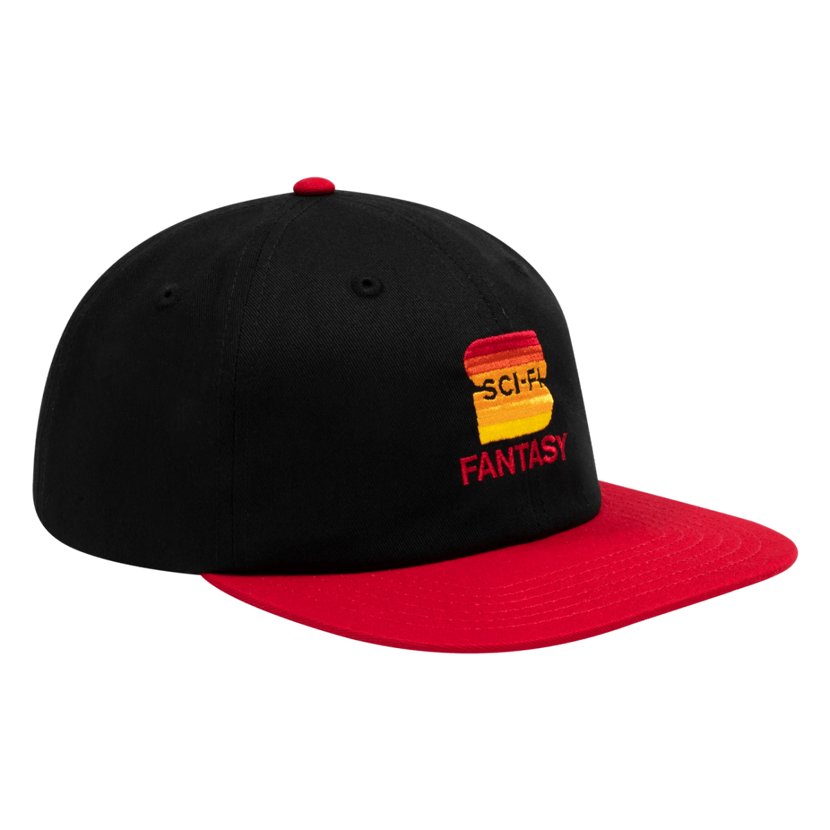 Sci - Fi Fantasy S Hat in Black/Red - Goodnews Skateshop