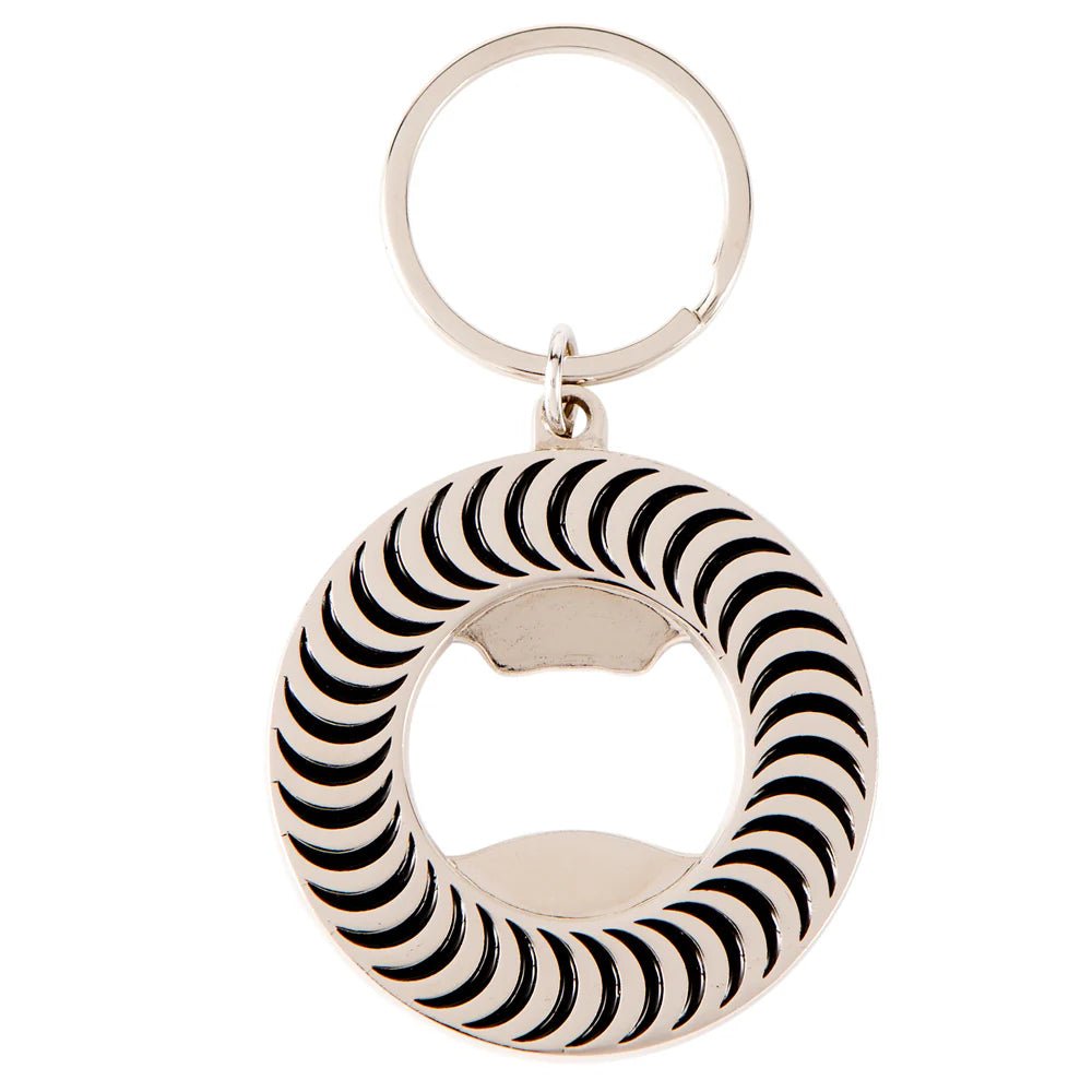Spitfire Classic Swirl Bottle Opener Keychain in Black/White - Goodnews Skateshop