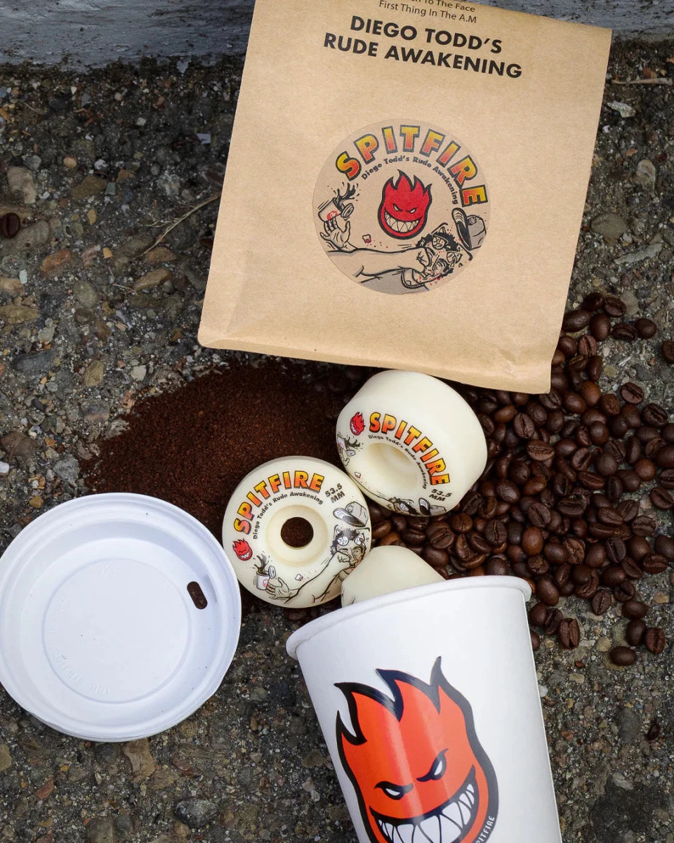 Spitfire F4 Diego Rude Awakening Classic Wheels 99d 55.5mm - Goodnews Skateshop