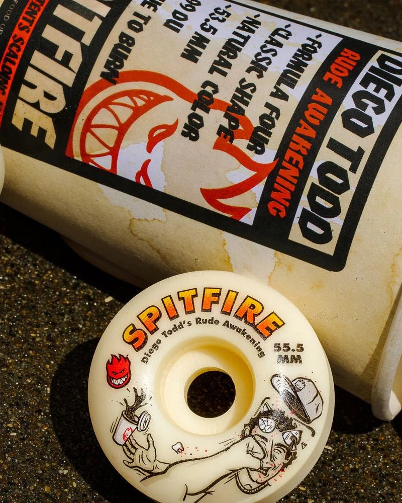 Spitfire F4 Diego Rude Awakening Classic Wheels 99d 55.5mm - Goodnews Skateshop