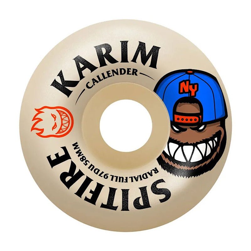 Spitfire F4 Karim Callender Burn Squad Radial Full 97d 58mm - Goodnews Skateshop