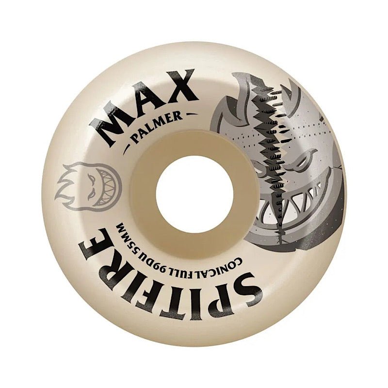 Spitfire F4 Max Palmer Burn Squad Conical Full Wheels 99d 55mm - Goodnews Skateshop