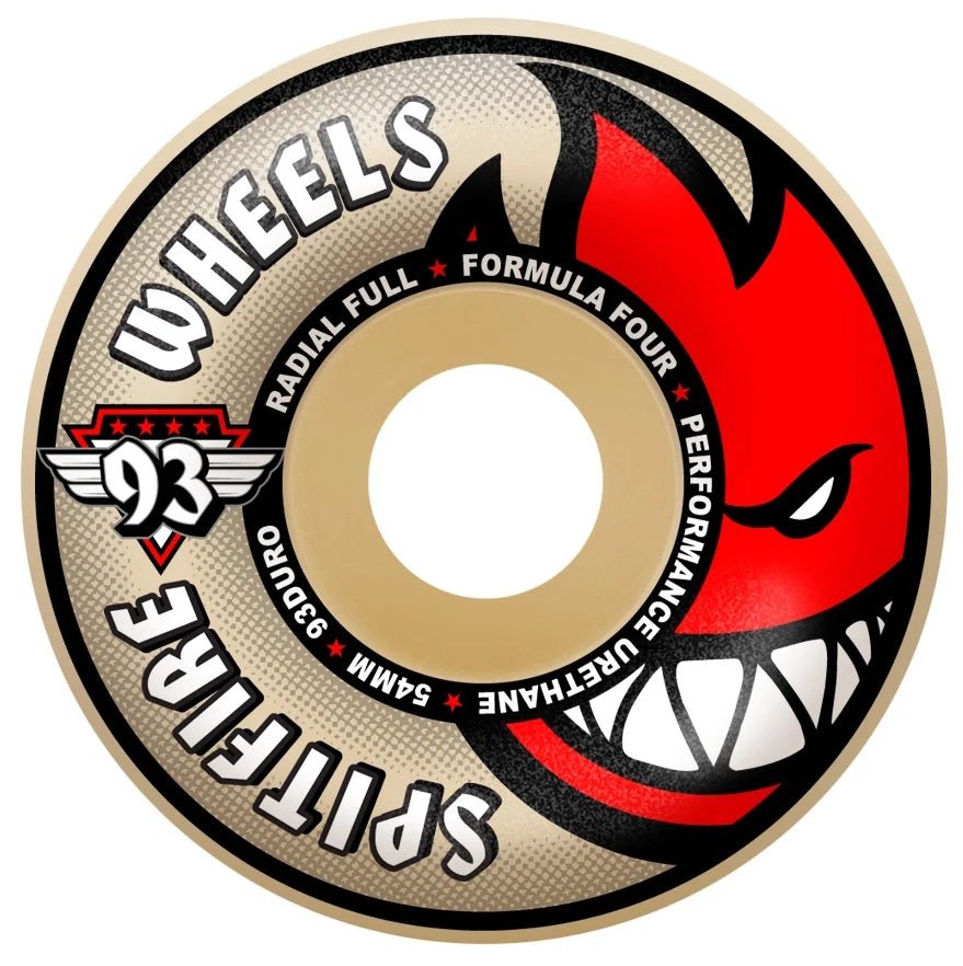Spitfire F4 Radial Full Wheels 93D 54mm - Goodnews Skateshop