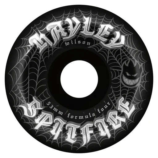 Spitfire Hayley Wilson Webbed F4 Conical Full Wheels 99d 53mm in Black - Goodnews Skateshop