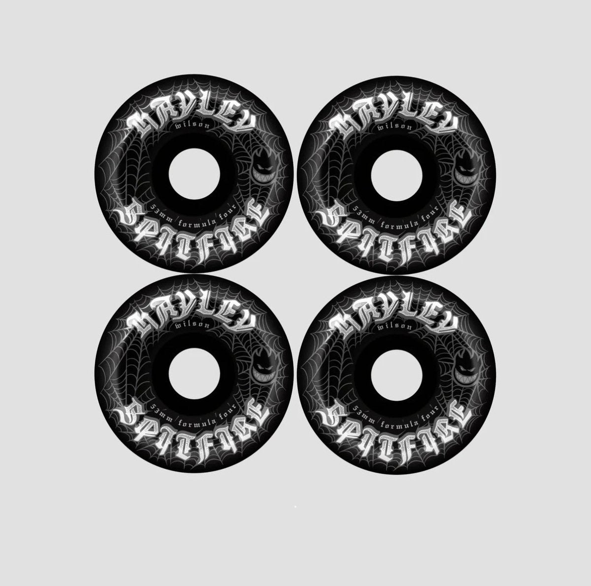 Spitfire Hayley Wilson Webbed F4 Conical Full Wheels 99d 53mm in Black - Goodnews Skateshop