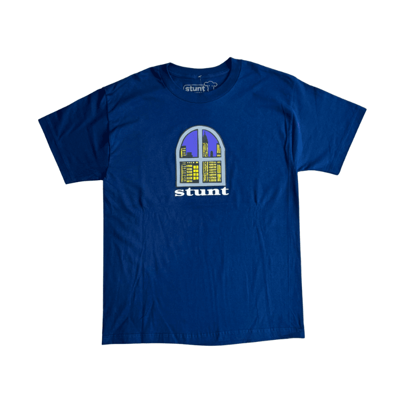 Stunt Skyline T-Shirt in Navy - Goodnews Skateshop