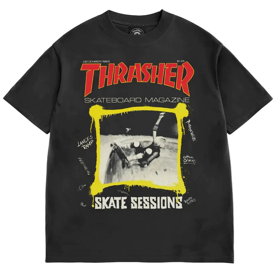 Thrasher December 1983 Vintage T-Shirt in Black - Goodnews Skateshop