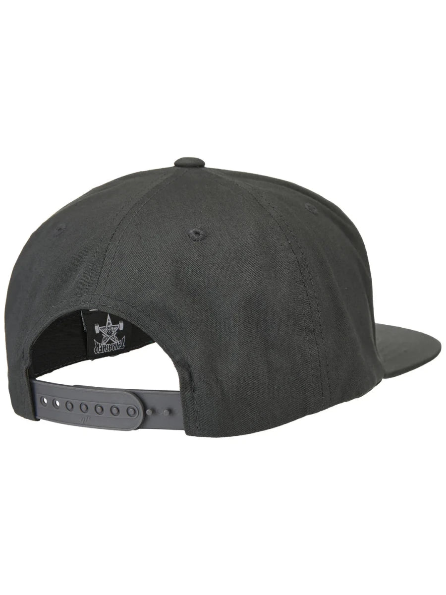 Thrasher Spikey Snapback Hat in Charcoal - Goodnews Skateshop