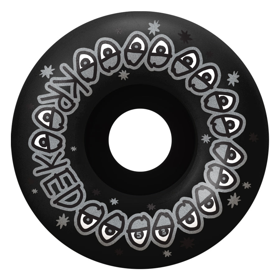 Krooked Glow Eyes Complete Skateboard 8.06